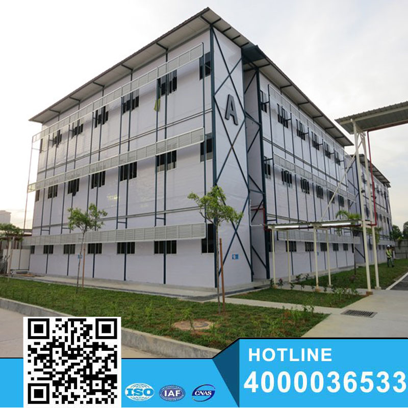 K slope roof envirionmental modular house for construction site with good appearance