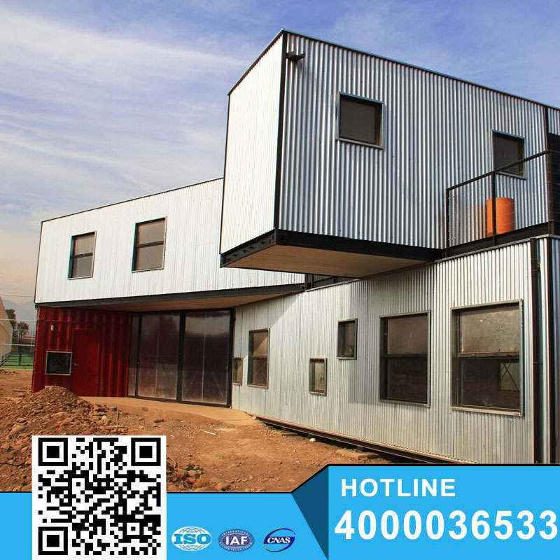 China beautiful sandwich panel color steel frame houses