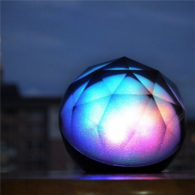 Ultra-Portable Wireless Crystal Ball Bluetooth Speaker,with Disco LED Light,Powerful Sound With Built In Microphone