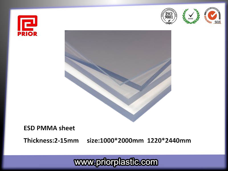ESD acrylic sheet with 1220*2440mm size