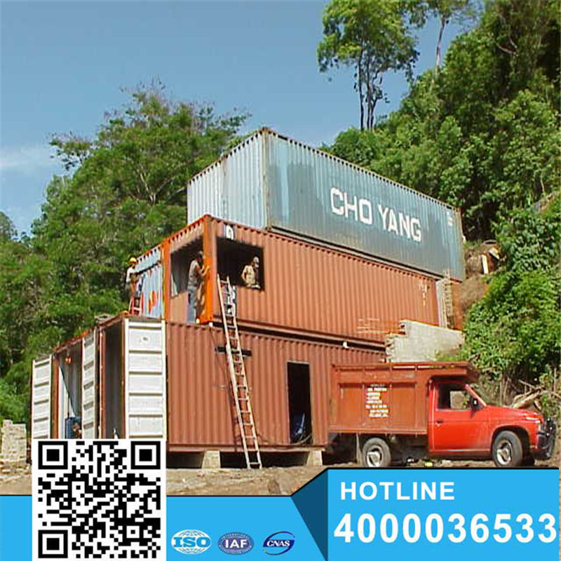 mini container homes in wood style of real estate ready sale