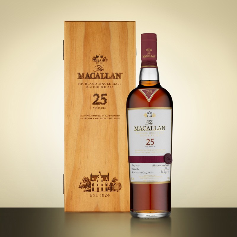 Macallan 25 Year Old Sherry Oak single malt whisky 
