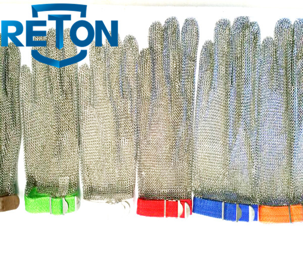 stainless steel mesh glove/butcher cut protecyion glove