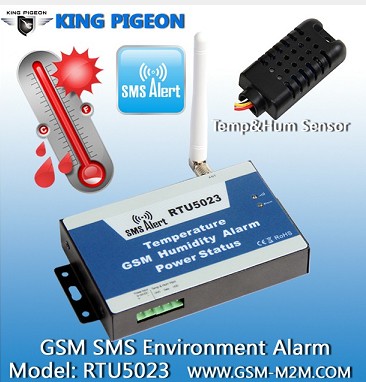 GSM SMS сигнализации температуры и влажности