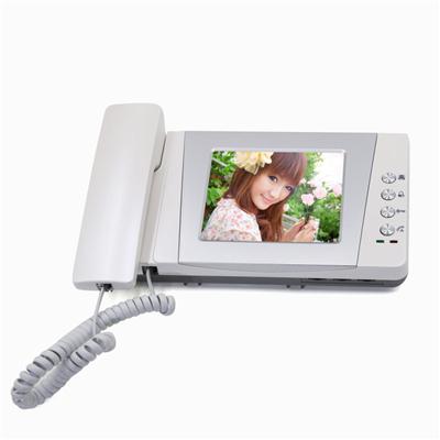 Saful TS-YP453 4 Inch TFT Wire Video Door Phone System, Handset Intercom,Display Visitor Or Monitor At Any Time