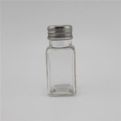 Square Glass Spices Jars