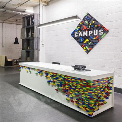 Colorful Modern Design Solid Surface Counter