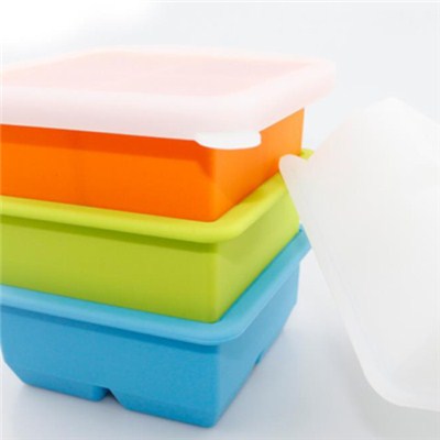 4 Cavities Silicone Ice Tray