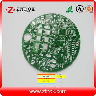Single-sided FR4 And Aluminum Pressed Countersink Hole PCB Board