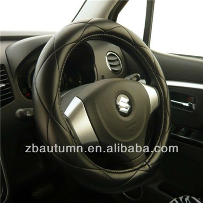 PU Diamond Grain Steering Wheel Cover