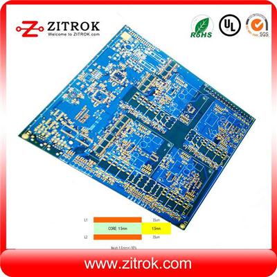 Immersion Gold Blue Soldermask Double-sided PCB Board