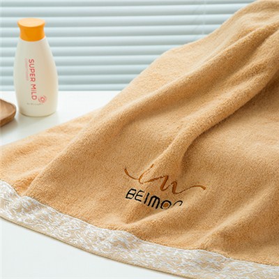 Beimon Antibacterial Yellow Bamboo Bath Towel