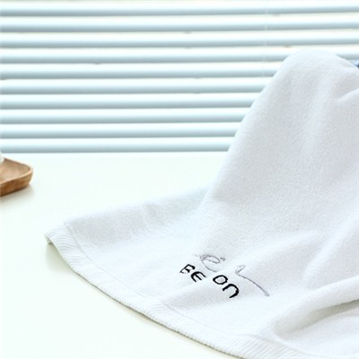 White Antibacterial Cotton Hand Towel Terry