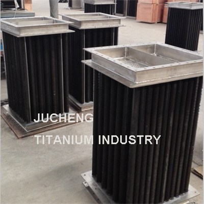 Air Or Gas Cooling Titanium Finned Tube Heat Exchanger