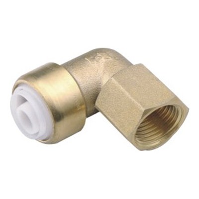 Brass Push-fit Fitting Female Elbow
