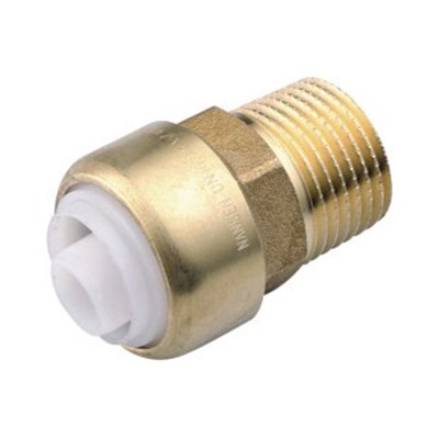 Brass Push-fit Fitting Male Straight