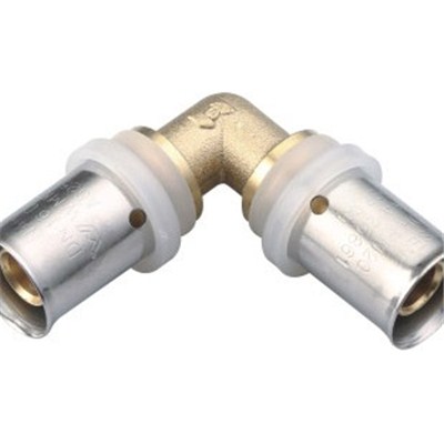 Brass Crimp Fitting Equal Elbow
