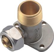 Brass Compression Fitting Backplate Female Tee Elbow