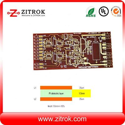 Flexible Polyimide PI TG250 Immersion Gold Special Material PCB Board