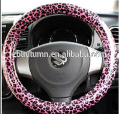 PU Leopard Grain Steering Wheel Cover