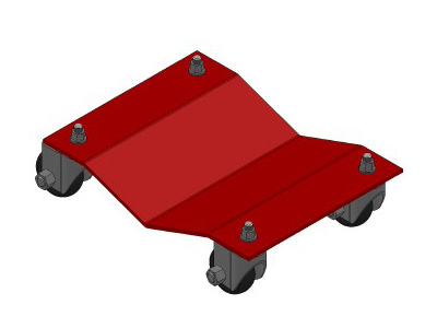 630-0009 Auto Dolly, 305mm/12 Set Of 4