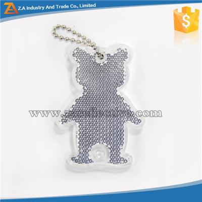 High Visibility PMMA Reflector Keychain Decorations
