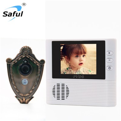 TS-YP3507B Digital Peephole Door Viewer Doorbell Doorphone Anti-theft Alarm Video Night Vision (Peltate)