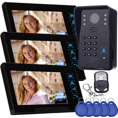 TS-806MJIDSNRED13 Recording Video Door Phone With Keyfobs