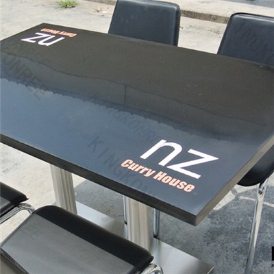 Modern Color Quartz Stone Solid Surface Restaurant Furniture Table