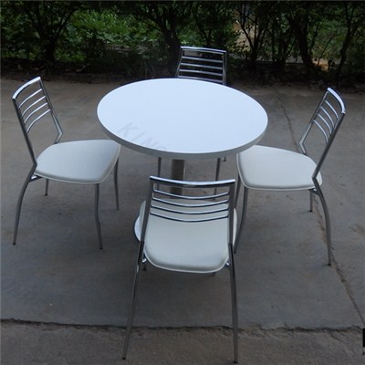 White Dining Table Set, White Round Dining Set, Luxury Italian Dining Tables