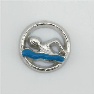Silver Swimming Charm