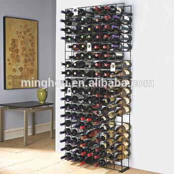Large Capacity Metal Wall Mounted Wine Bottle Storage Rack MH-MR-15009