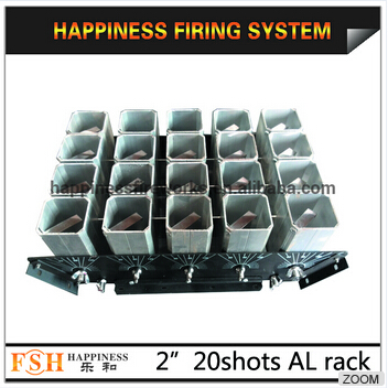 2 20 iron base, aluminum tubes display racks, for fireworks display, 2 mortars tubes display