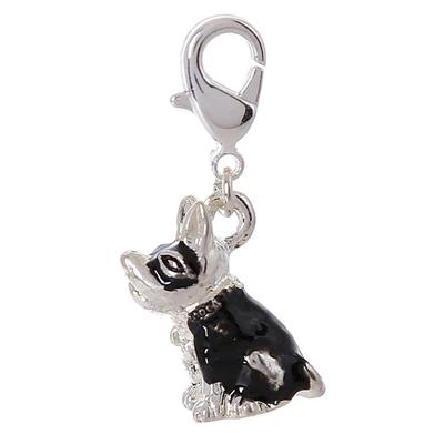 Dangle Charm Pendant dog With Lobster