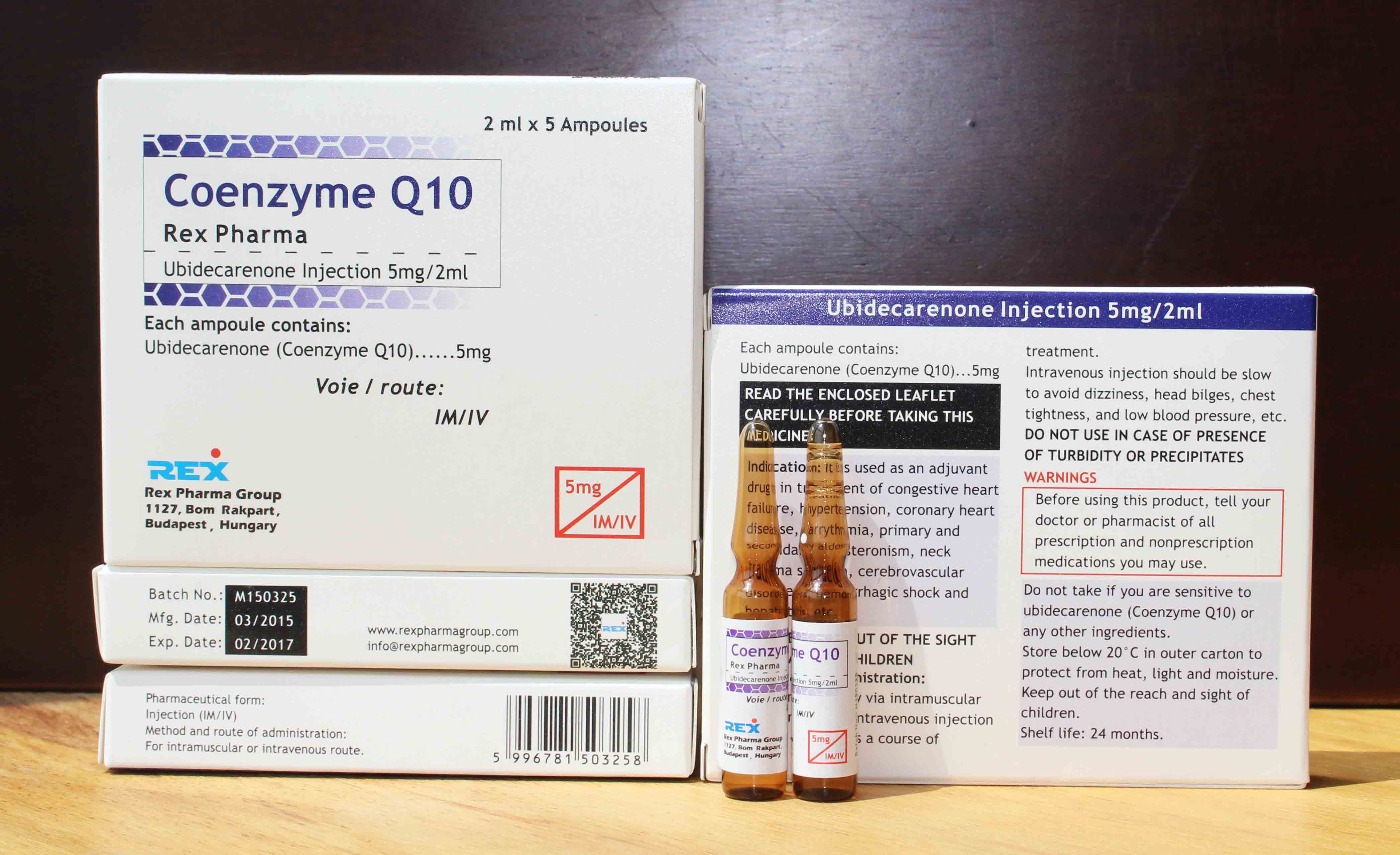 Coenzyme Q10 injection