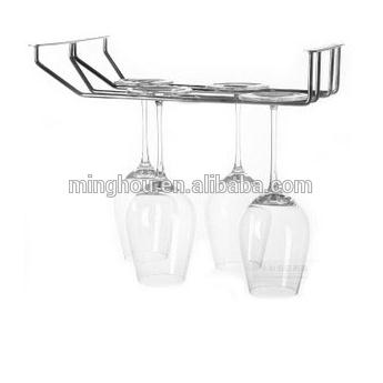 Elegant Double Rows Metal Hanging Wine Racks MH-GR-15008