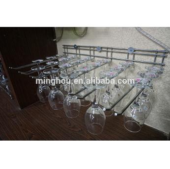 6 Slot Stainless Steel Wine Glass Hanging Rack Holder MH-GR-15024