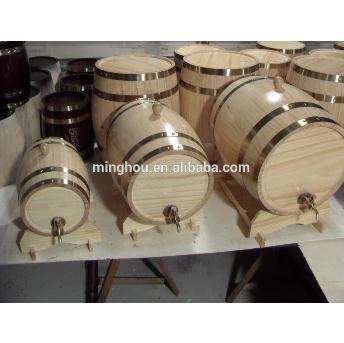 2l/3l/5l Red Wine Storage Wooden Wine Barrel With Metal Tap MH-WB-15009