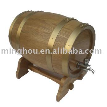 5l Oak Wood Wine Barrel With Brass Tap MH-WB-15015