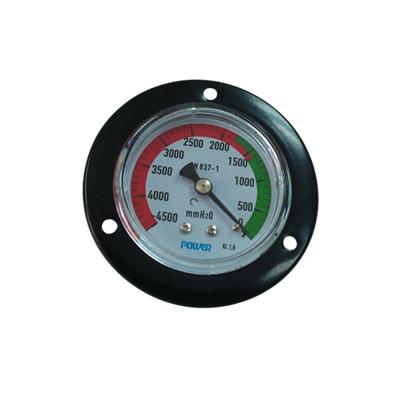 2.5inch-63mm Colored Dial Plate Black Steel Case Back Brass Connection With Front Flange Vacuum Pressure Gauge