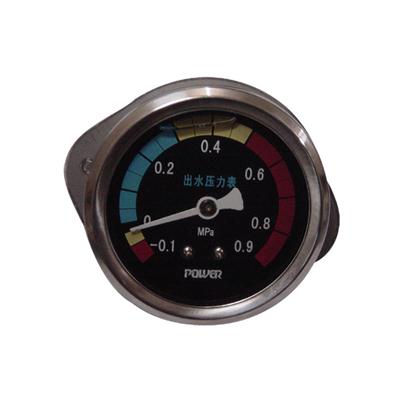 2.5inch-63mm Half Stainless Steel Back Type Liquid Filled Pressure Gauge With Butterfly Clamp