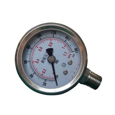 2 Inch-50mm Full Stainless Steel Bottom Thread Type Pressure Manometer