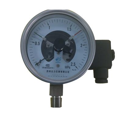 4 Inch 100mm Bottom Wika Type Full Stainless Steel Electric Contact Pressure Gauge Mpa