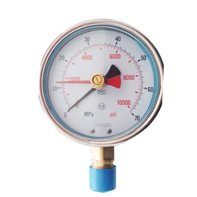 100mm High Pressure Control Black And Red Pointer Momery Manometer
