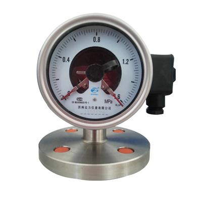 4 Inch 100mm Stainless Steel Diaphragm Seal Pressure Gauge With Electric Contact