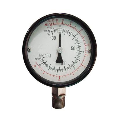 100mm Multi Scale Indication Dial Pointer Type Stainless Steel Connection Industrial Use Ammonia Met