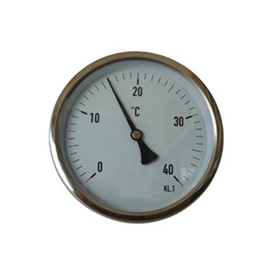 4inch-100mm Back Connection Bi-metal Thermometer 40 ℃ Temperature