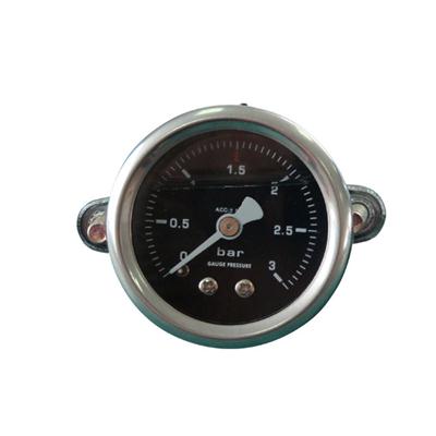 1.5inch-40mm Half Stainless Steel Back Type Liquid Filled Pressure Gauge With Butterfly Clamp