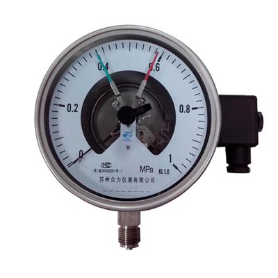 4 Inch 100mm Bottom Wika Type Full Stainless Steel Electric Contact Pressure Gauge Mpa 1