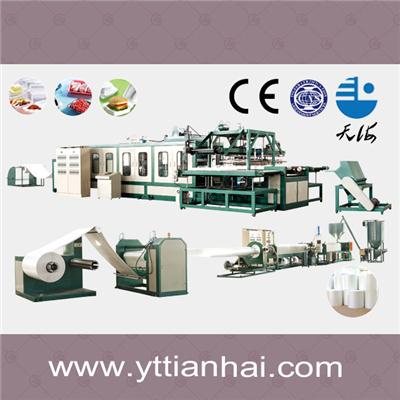 Full Automatically PS Foam Food Container Production Line Mechanical Hands Type